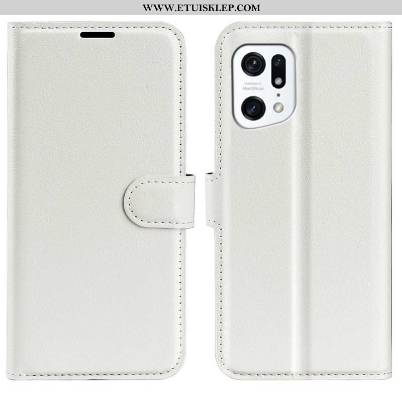 Etui Folio do Oppo Find X5 Klasyczny